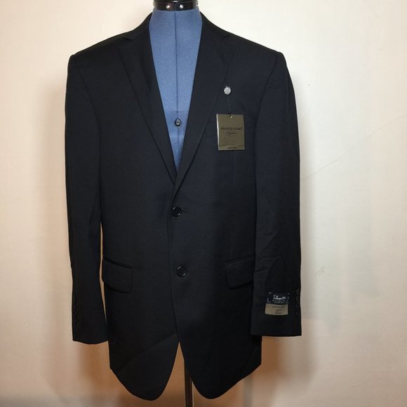 Pronto Uomo Other - Men's Pronto Uomo Black Wool 2 Piece Suit Set 42R NWT